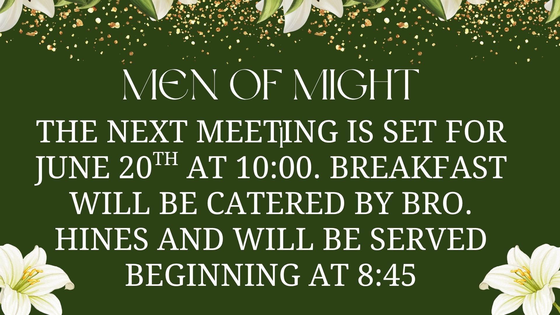 Announcement